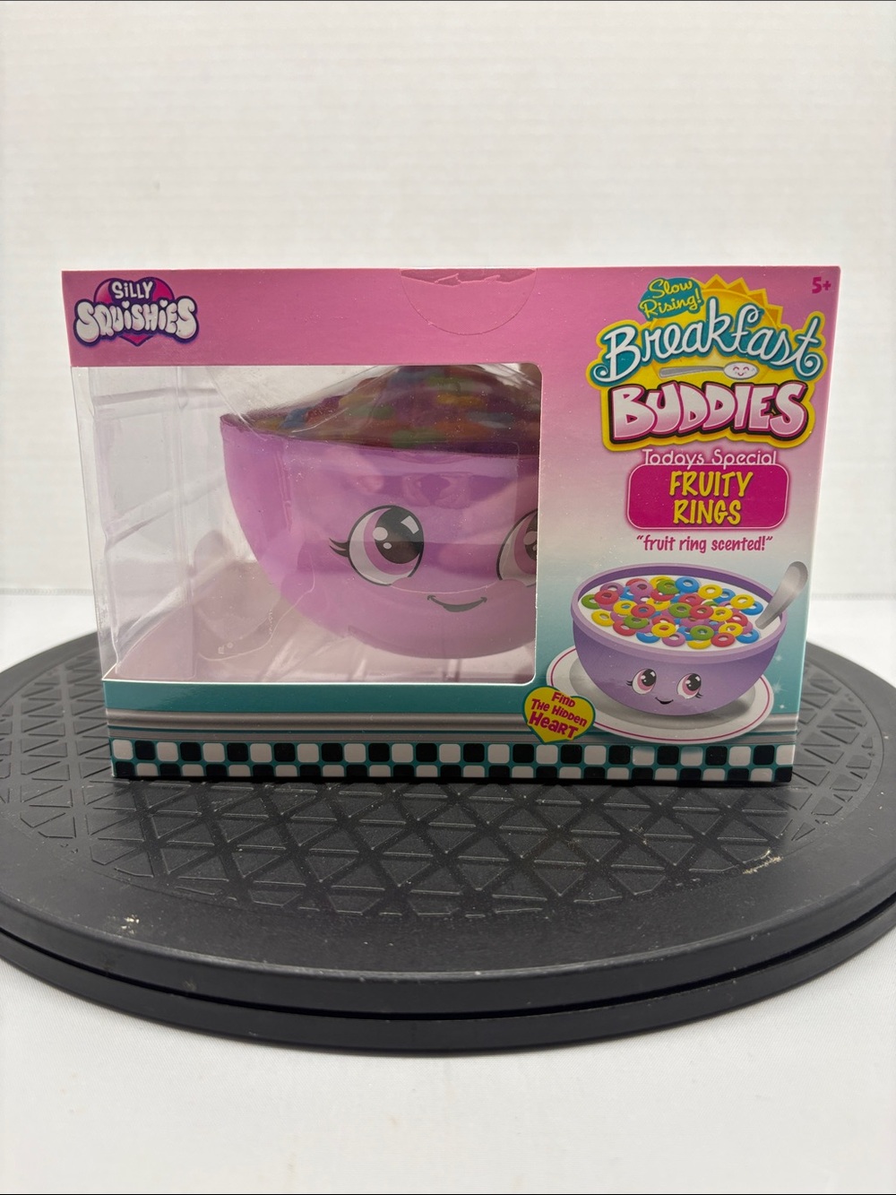 Breakfast Buddies Fruity Rings Pink Squishy Bowl